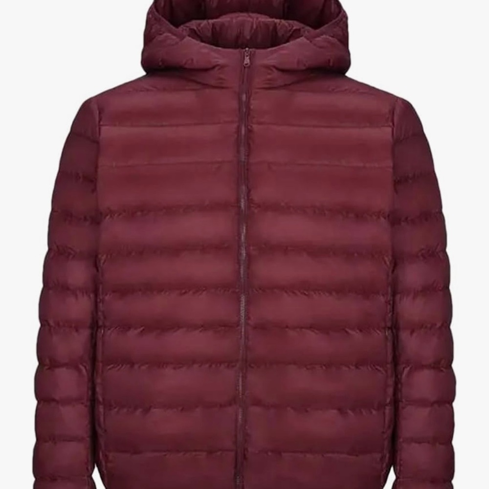 Szza youth size XXL hooded puffer jacket with two front zip pockets - Picture 3 of 12